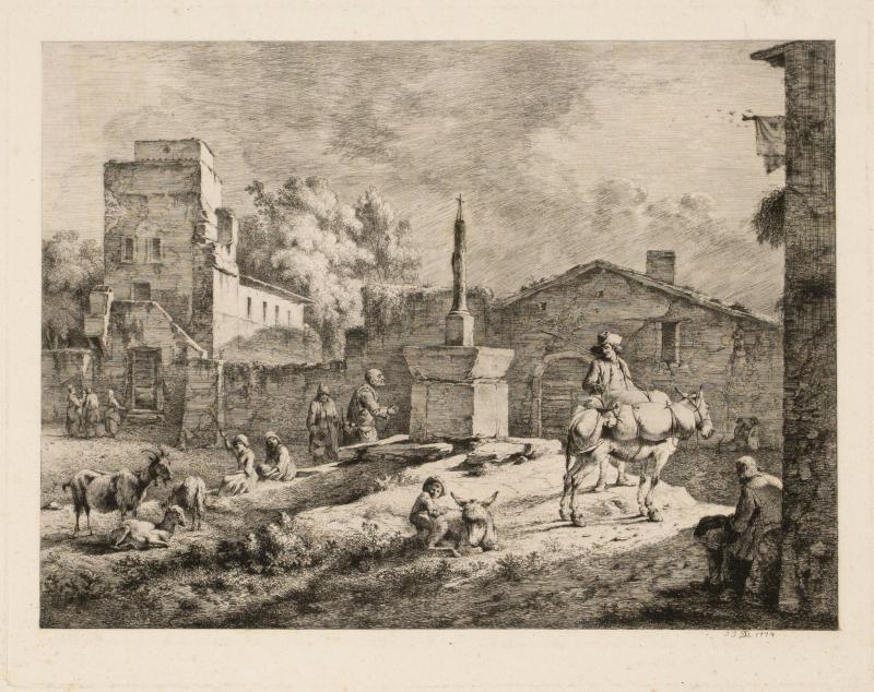 Jean-Jacques De Boissieu,  Artist , French, 1736 - 1810, Petit Bosquet Au Chasseur 1772 Etching And Drypoint Image386247037